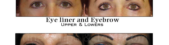 Cosmetic Eyeliner and tattoo Eyebrows